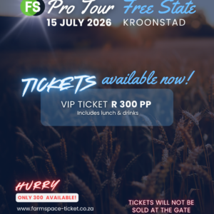 Pro-Tour Vrystaat, 15 Julie 2026, Kroonstad (VIP access)